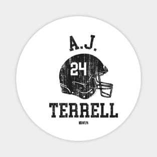 A.J. Terrell Atlanta Helmet Font Magnet